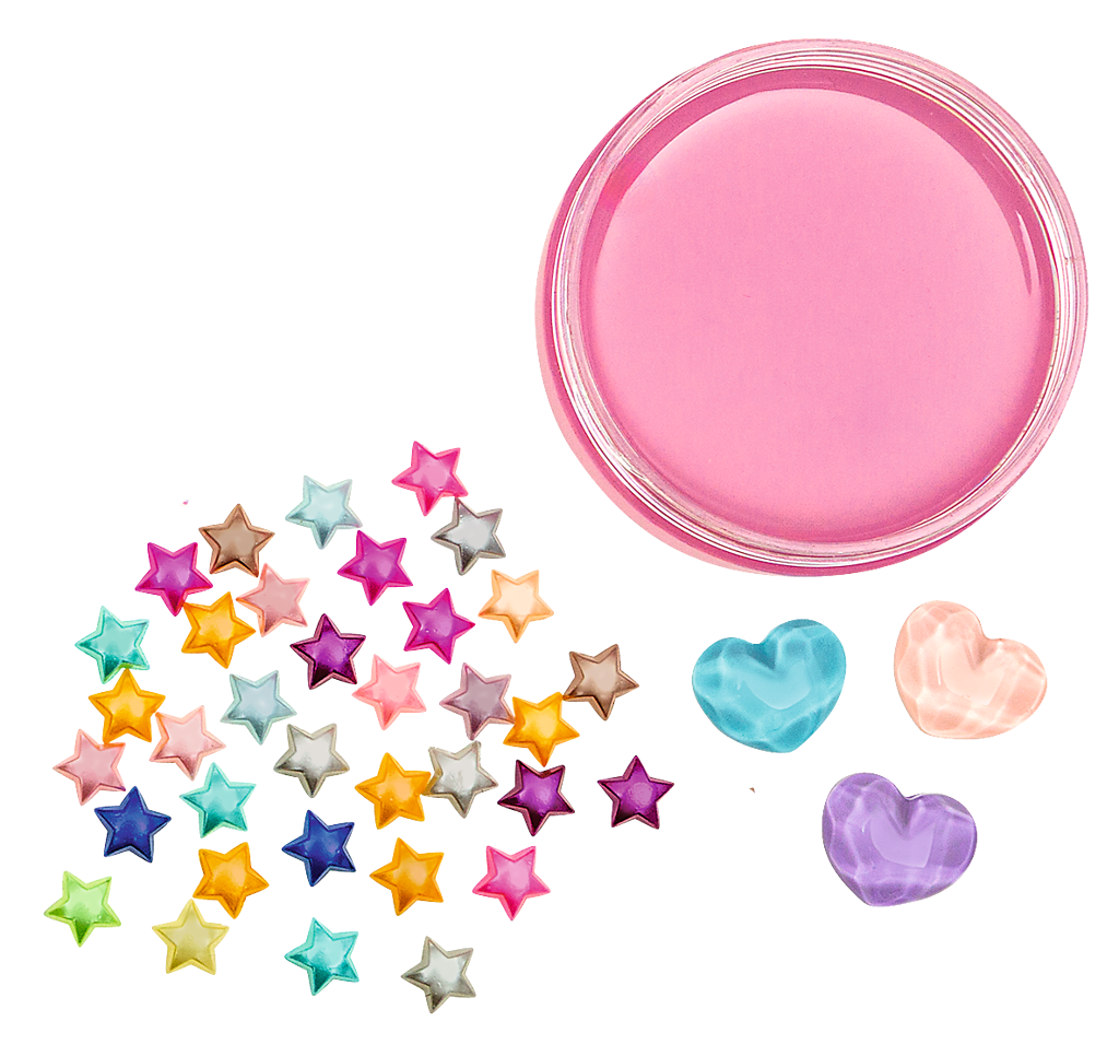 Moses verlag - Moses - Glibber klei slijm met confetti - hartjes - Playlaan