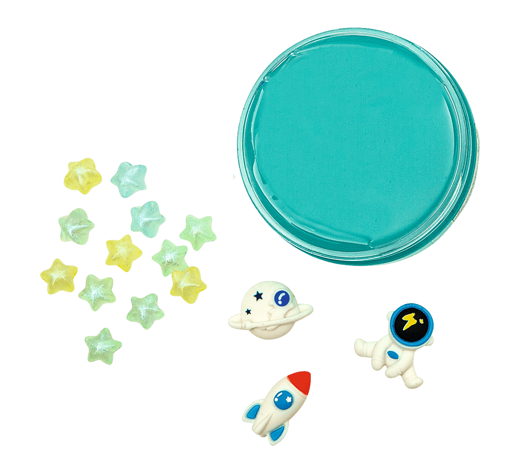 Moses verlag - Moses - Glibber klei slijm met confetti - ruimte elementen - Playlaan