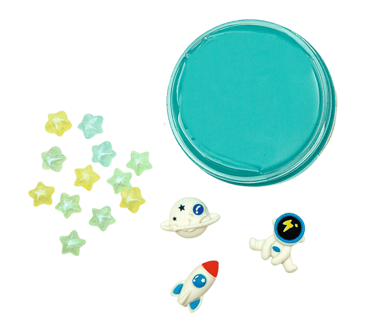 Moses verlag - Moses - Glibber klei slijm met confetti - ruimte elementen - Playlaan
