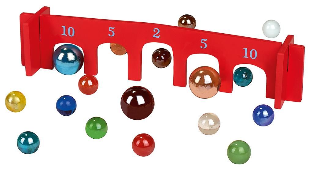 Moses verlag - Moses - Knikkerspel hout met 26 knikkers - Playlaan