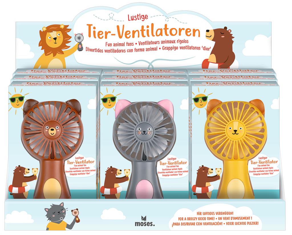 Moses verlag - Moses verlag - Dieren ventilator 1st assorti - Playlaan