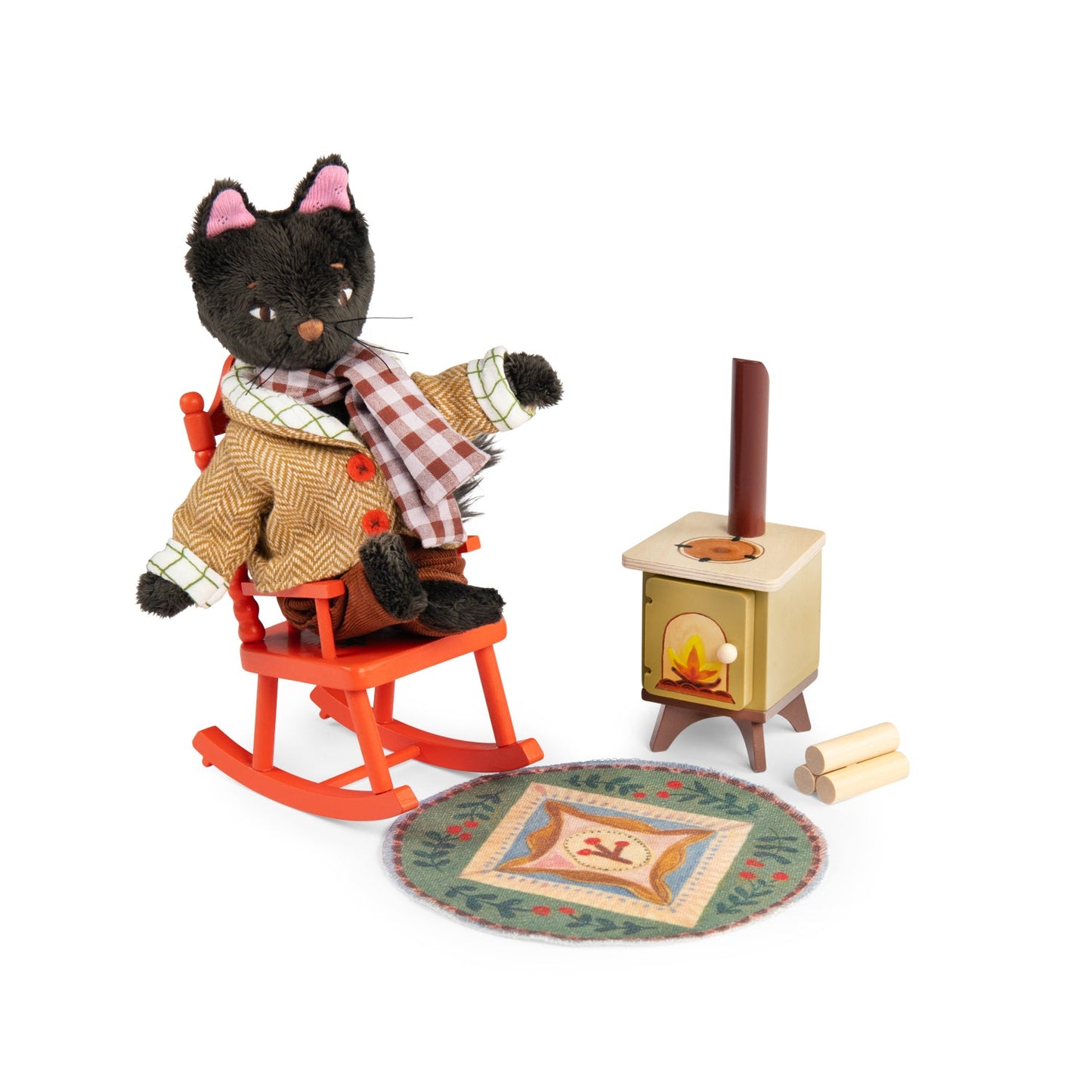 Moulin Roty - Moulin Roty - Bij het haardvuur set - Les Minouchkas - Playlaan
