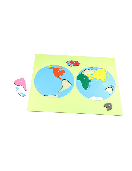 Moyo Montessori - Wereldpuzzelkaart - Montessori - Playlaan