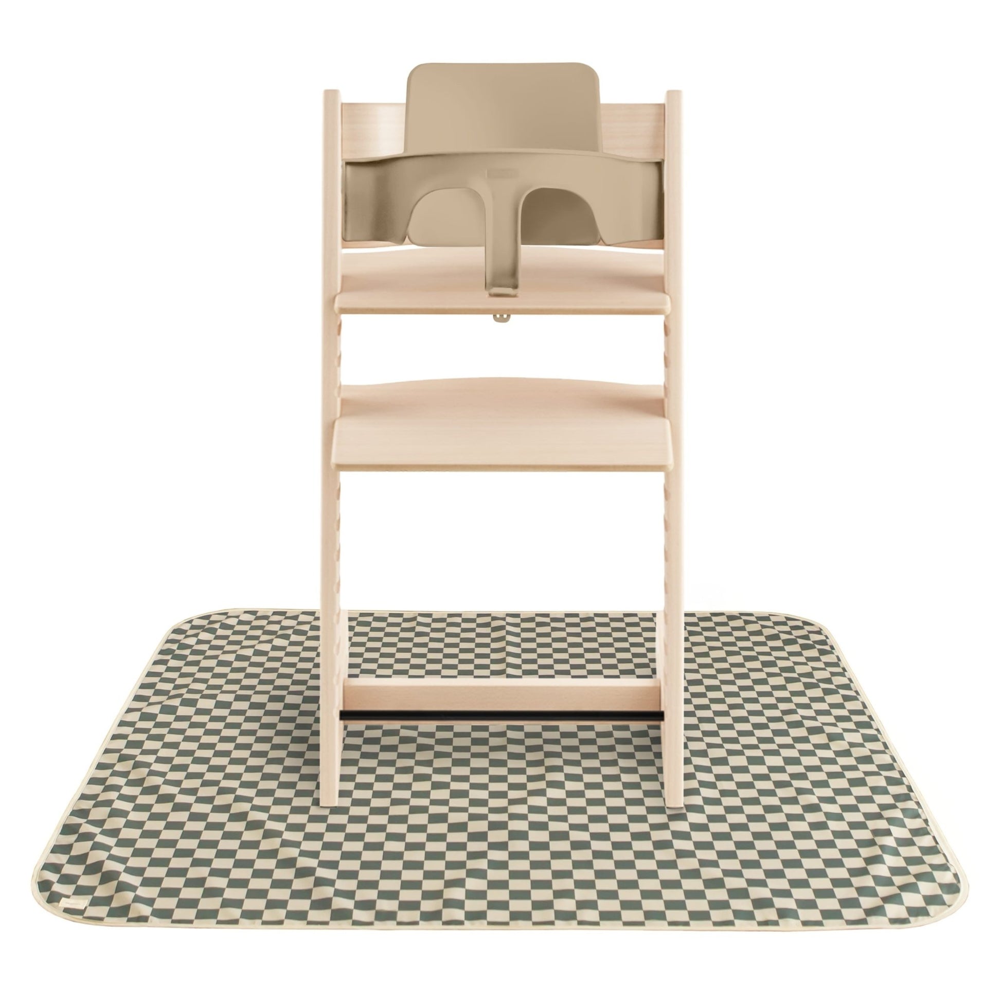 Mushie - Mushie - Knoeimat Olijf ruit (108x108cm) - Playlaan