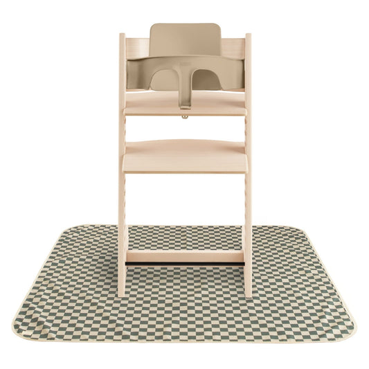 Mushie - Mushie - Knoeimat Olijf ruit (108x108cm) - Playlaan