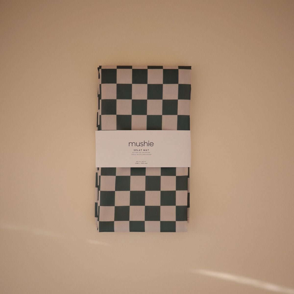 Mushie - Mushie - Knoeimat Olijf ruit (108x108cm) - Playlaan