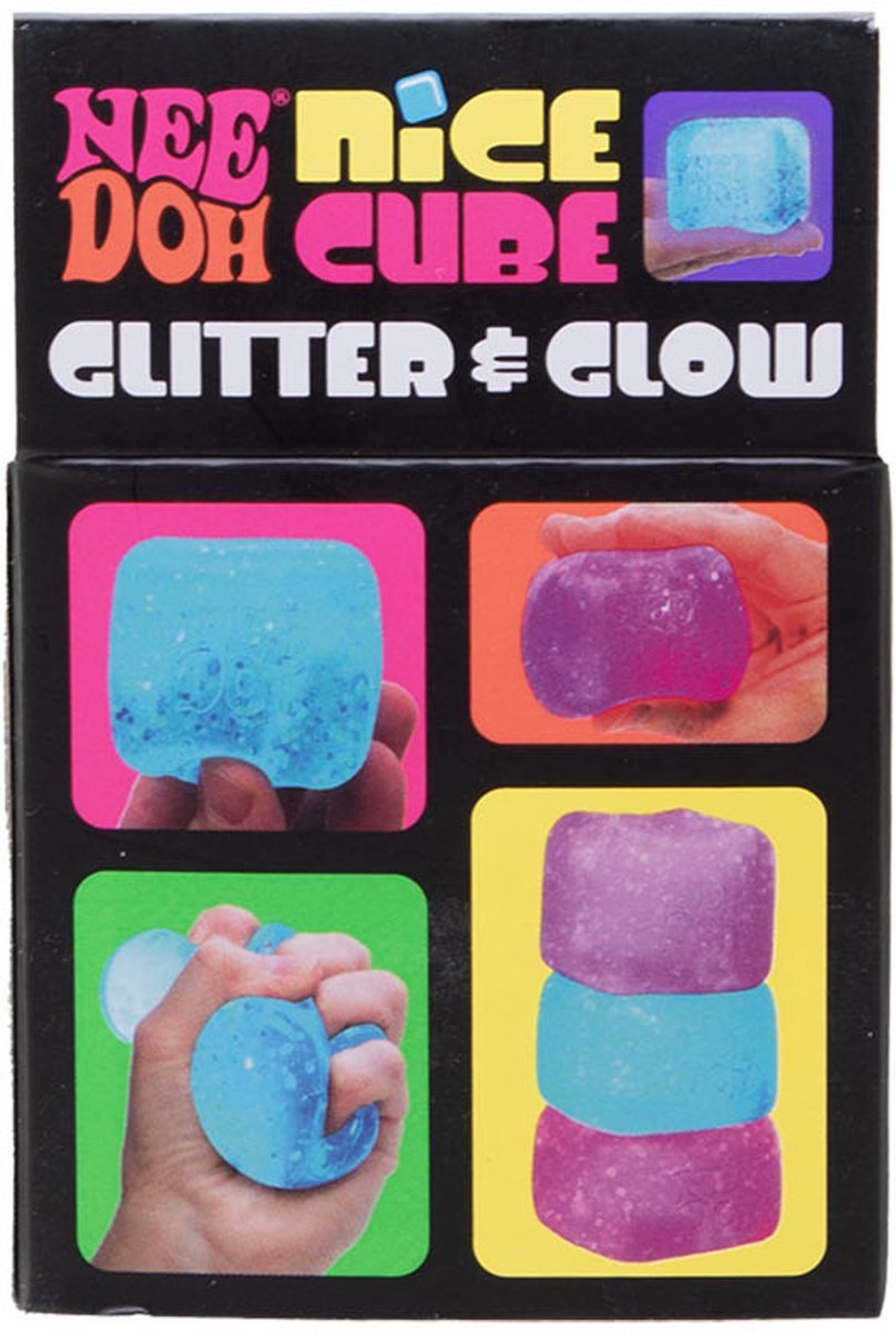 Needoh - Needoh - Glitter & Glow Nice Cube 1st assorti - Playlaan