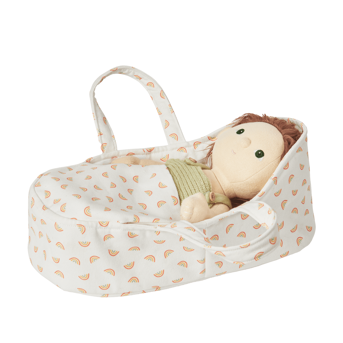 Olli Ella - Dinkum Dolls Carry Cot - Rainbow Print Reiswieg - Playlaan