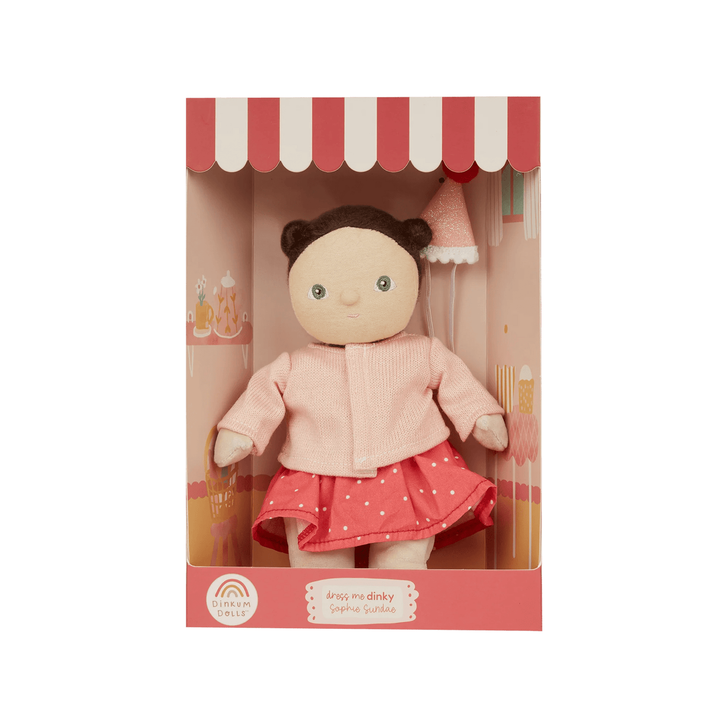 Olli Ella - Dress Me Dinky - Sophie Sundae - Rood - Playlaan