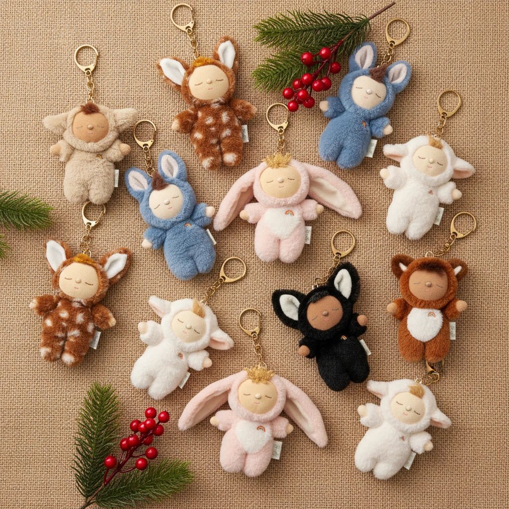 Olli Ella - Olli Ella - Sleutelhanger Cozy Bag Charm - Lamby Pip - Playlaan