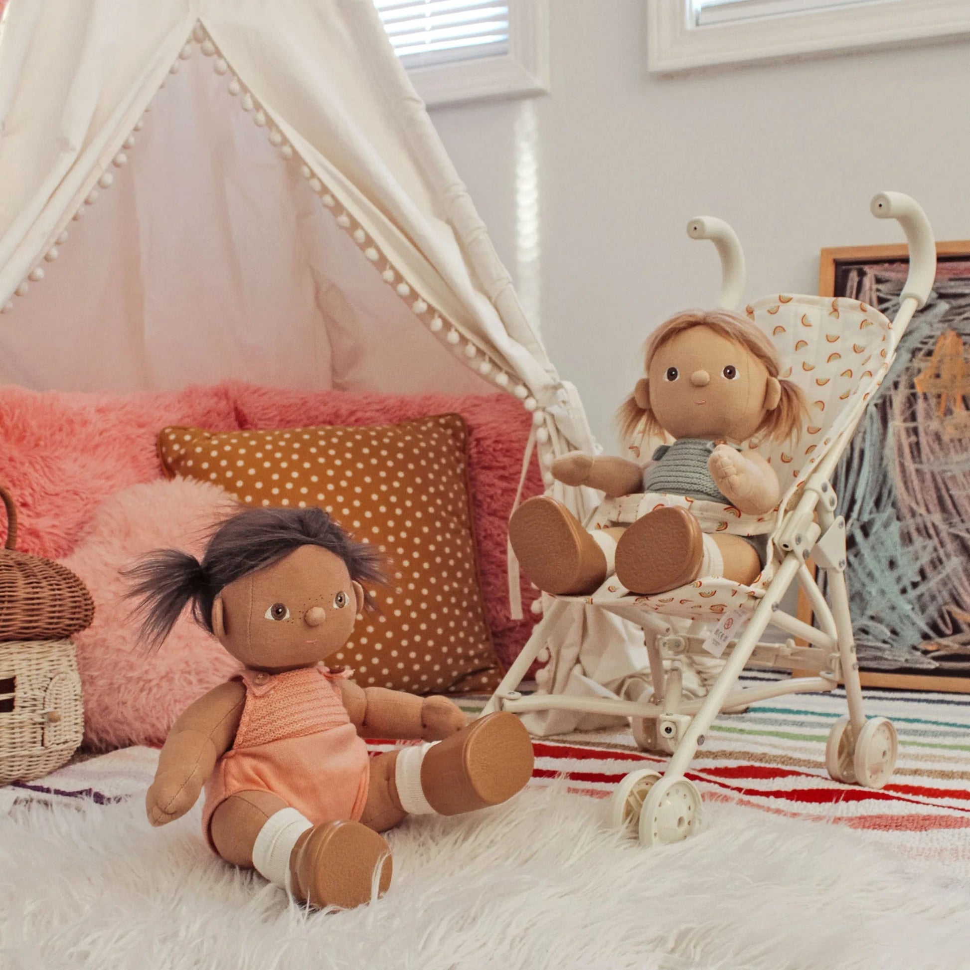 Olli Ella - Olli Ella - Sollie Stroller - Regenboog - Playlaan