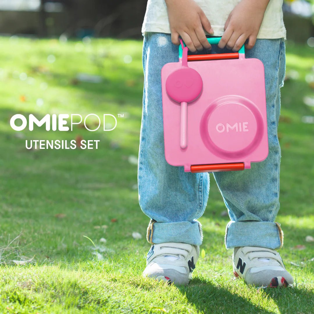 Omielife - Omielife - Bestekset in Hoesje OmiePod - Bubbel roze - Playlaan