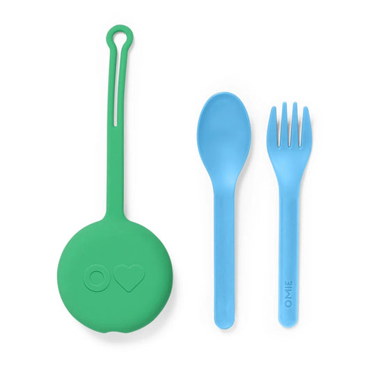 Omielife - Omielife - Bestekset in Hoesje OmiePod - Groen - Playlaan