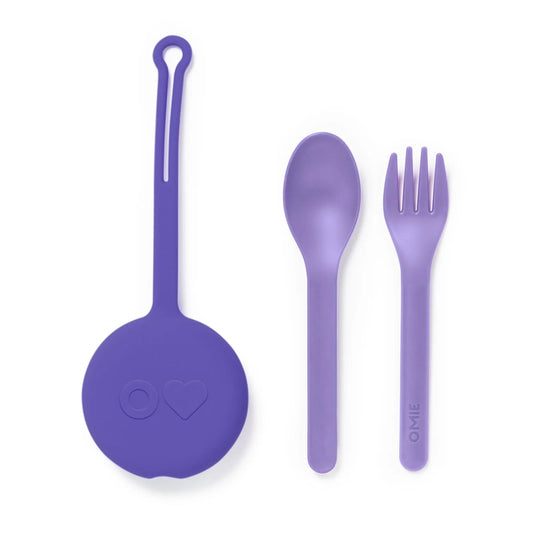 Omielife - Omielife - Bestekset in Hoesje OmiePod - Lila - Playlaan