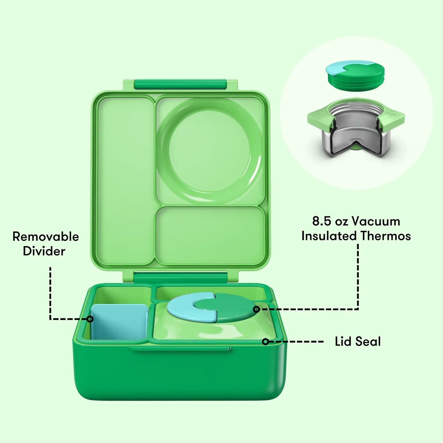 Omielife - Omielife - OmieBox Bento lunchbox - Appel Groen - Playlaan