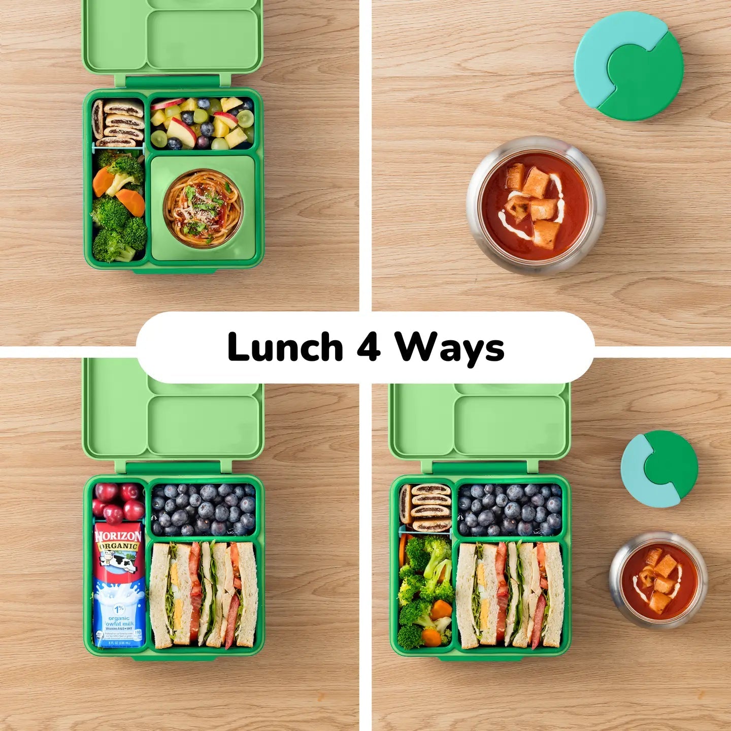 Omielife - Omielife - OmieBox Bento lunchbox - Appel Groen - Playlaan