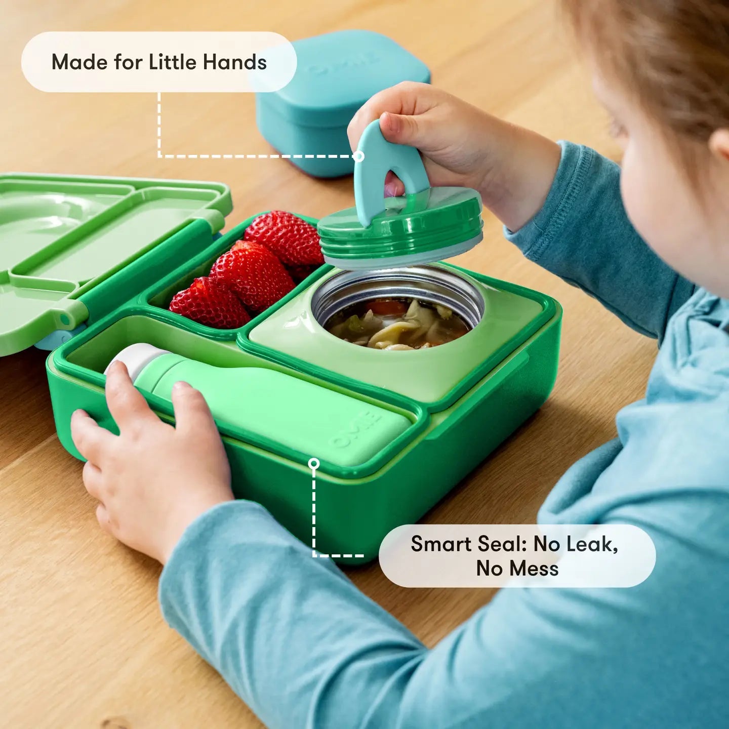 Omielife - Omielife - OmieBox Bento lunchbox - Appel Groen - Playlaan