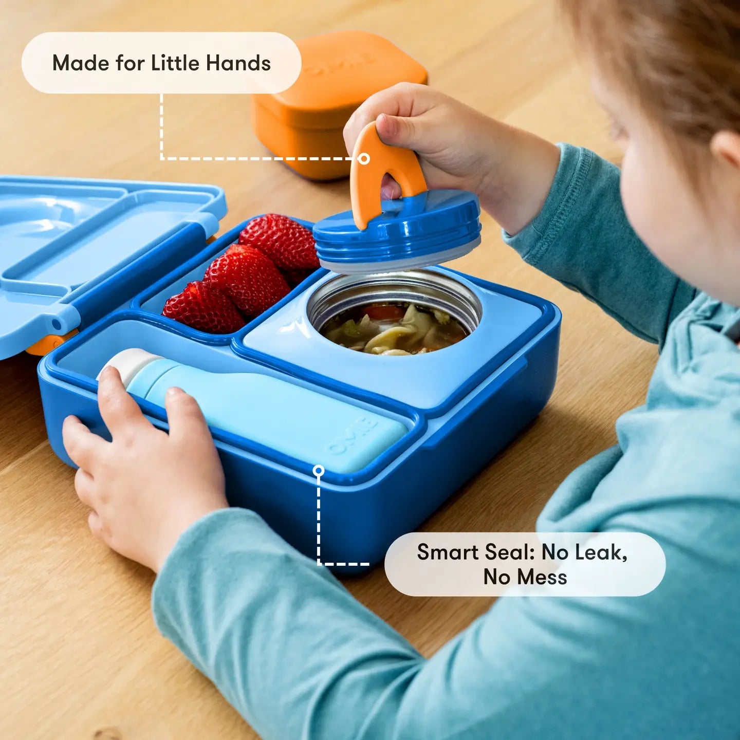 Omielife - Omielife - OmieBox Bento lunchbox - Blauwe lucht - Playlaan