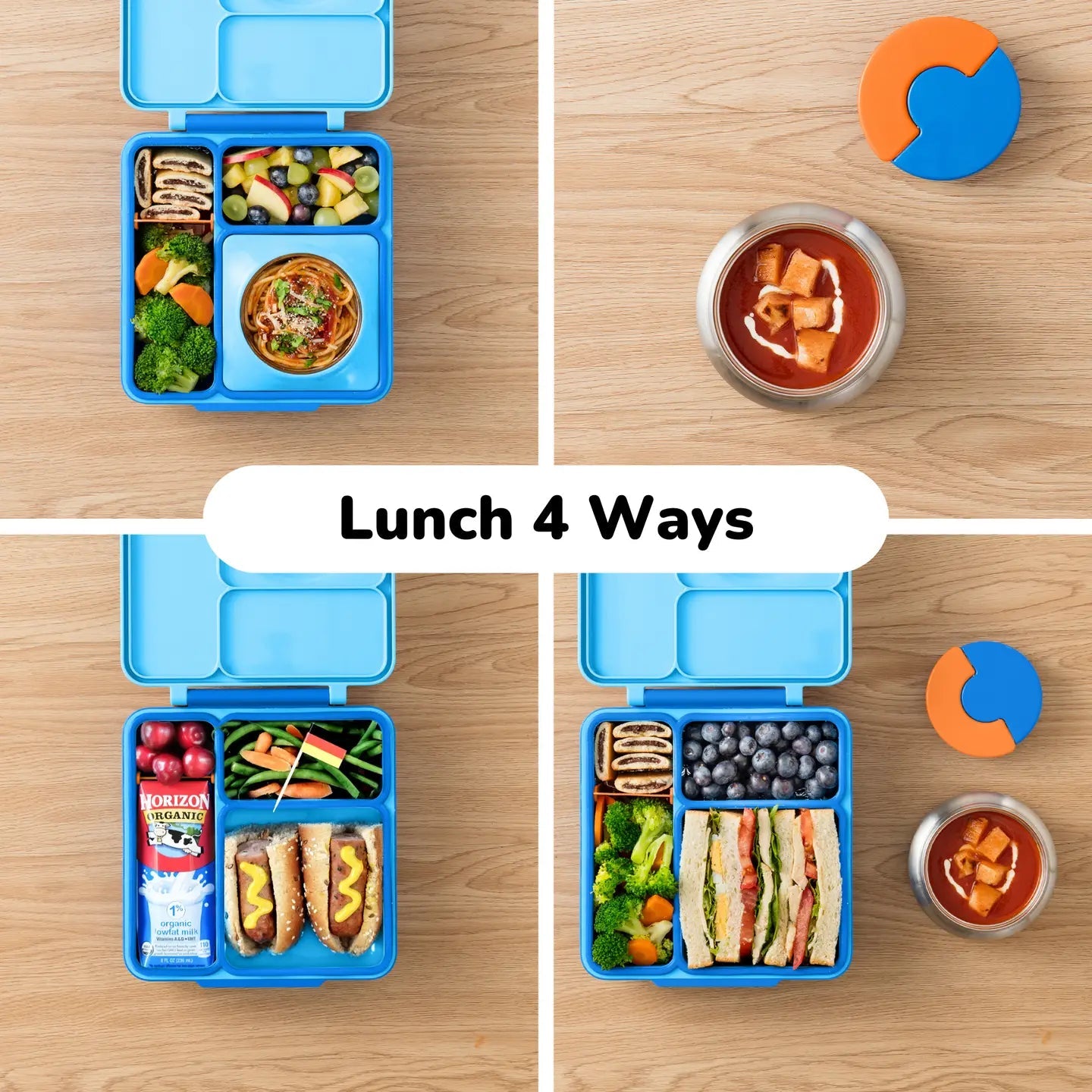 Omielife - Omielife - OmieBox Bento lunchbox - Blauwe lucht - Playlaan