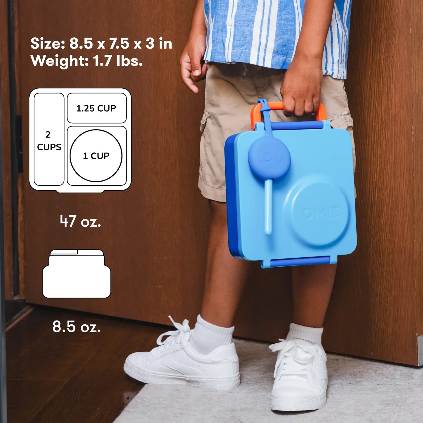 Omielife - Omielife - OmieBox Bento lunchbox - Blauwe lucht - Playlaan