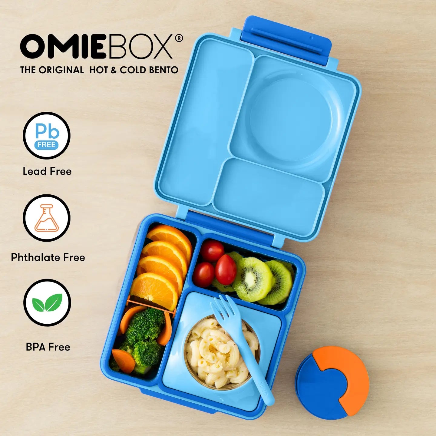 Omielife - Omielife - OmieBox Bento lunchbox - Blauwe lucht - Playlaan