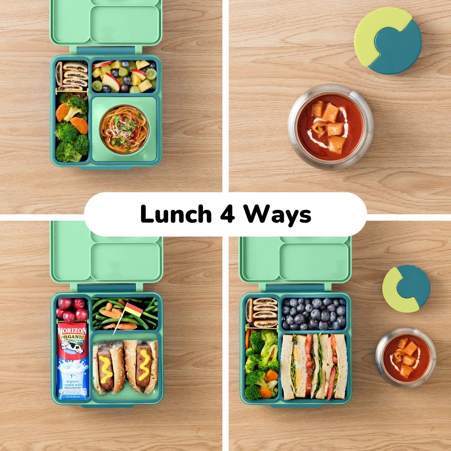 Omielife - Omielife - OmieBox Bento lunchbox - Groene Weide - Playlaan