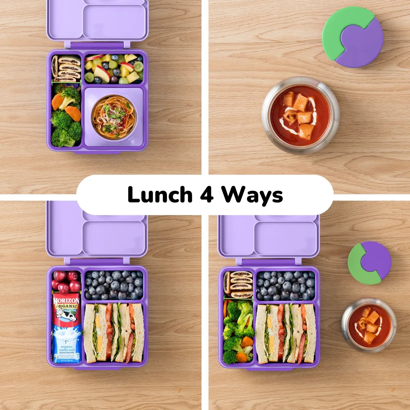Omielife - Omielife - OmieBox Bento lunchbox - Lila Paars - Playlaan