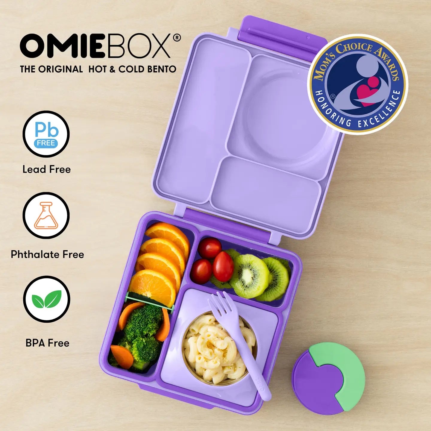 Omielife - Omielife - OmieBox Bento lunchbox - Lila Paars - Playlaan