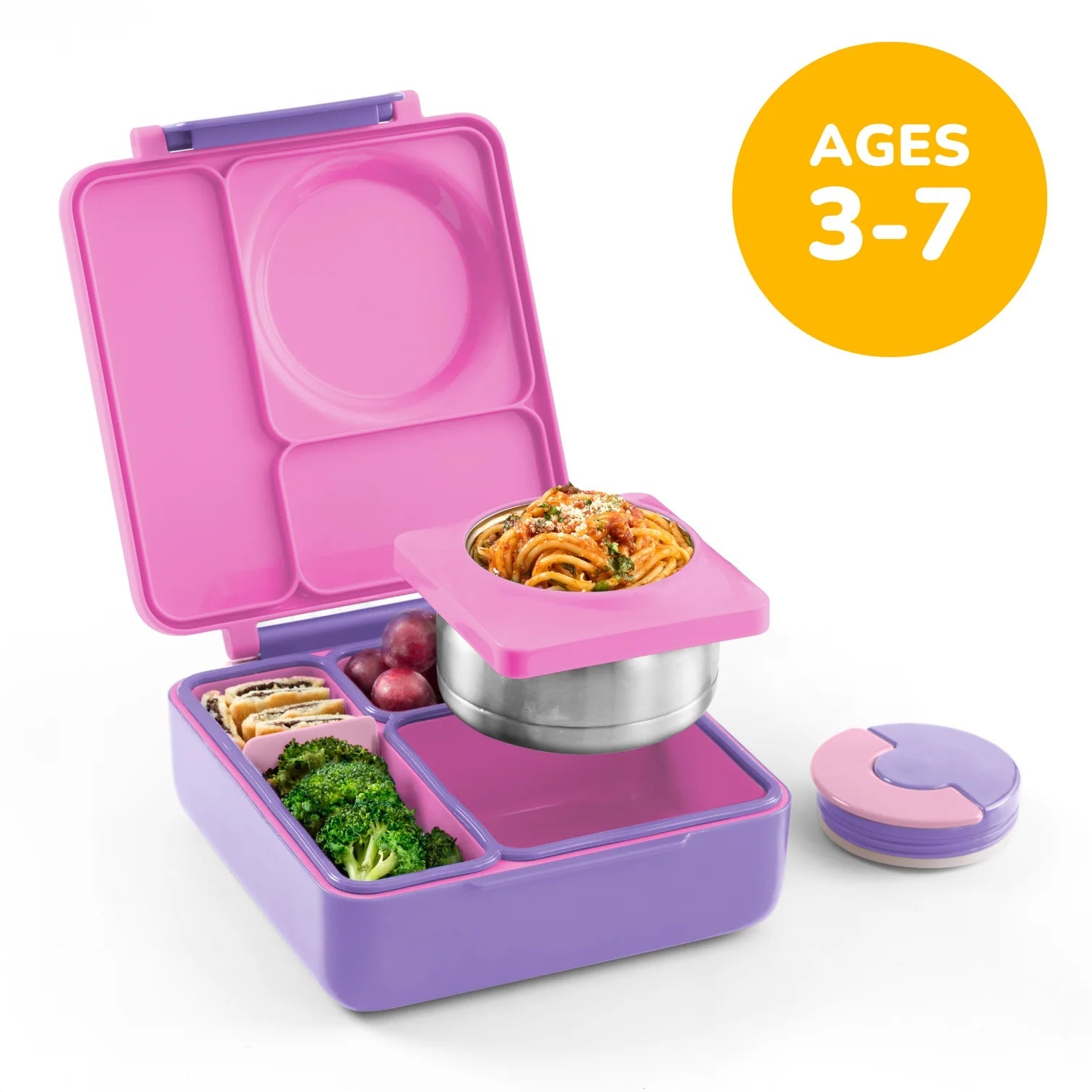 Omielife - Omielife - OmieBox Bento lunchbox met RVS thermos soepbeker - Eenhoorn - Playlaan