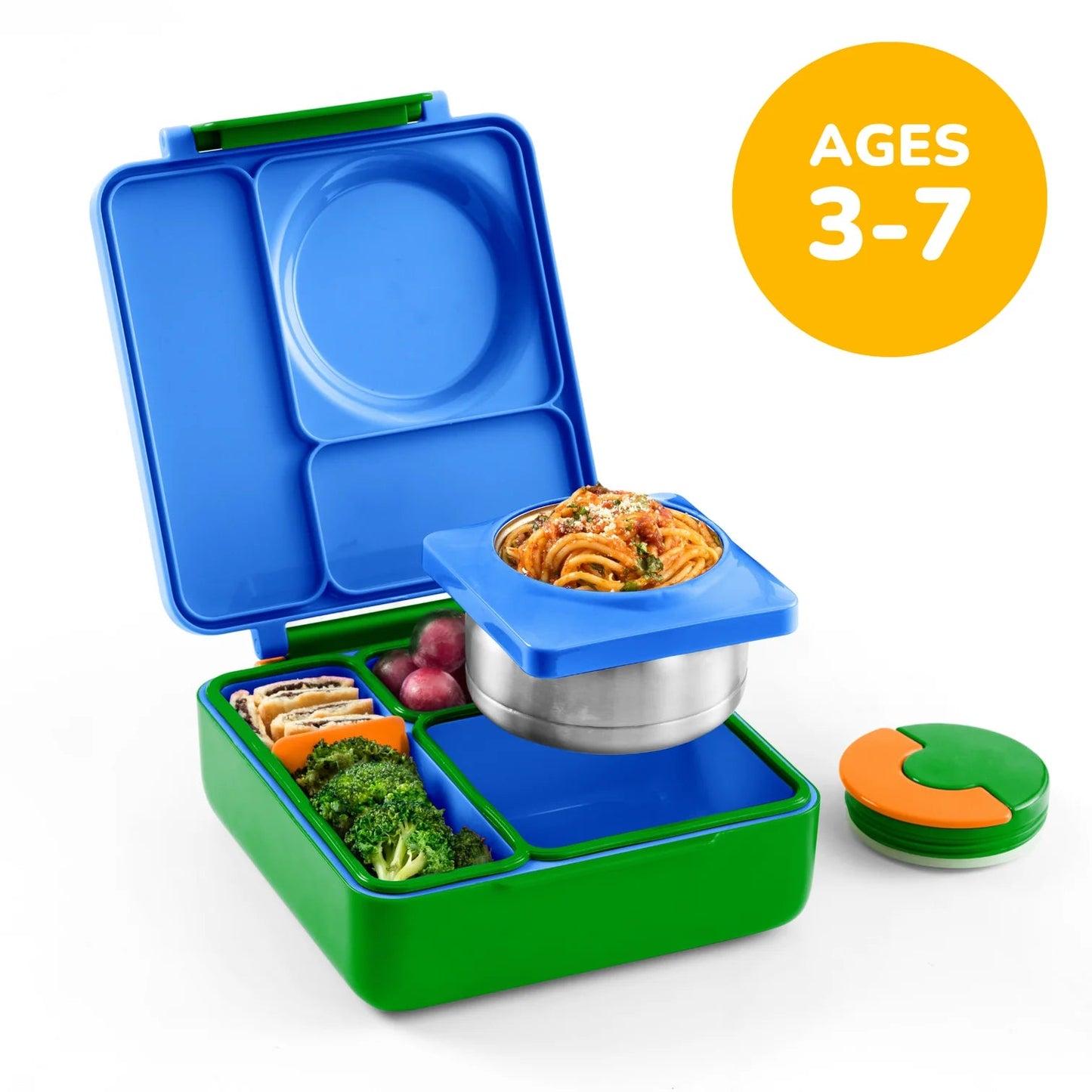 Omielife - Omielife - OmieBox Bento lunchbox met RVS thermos soepbeker - Monster - Playlaan