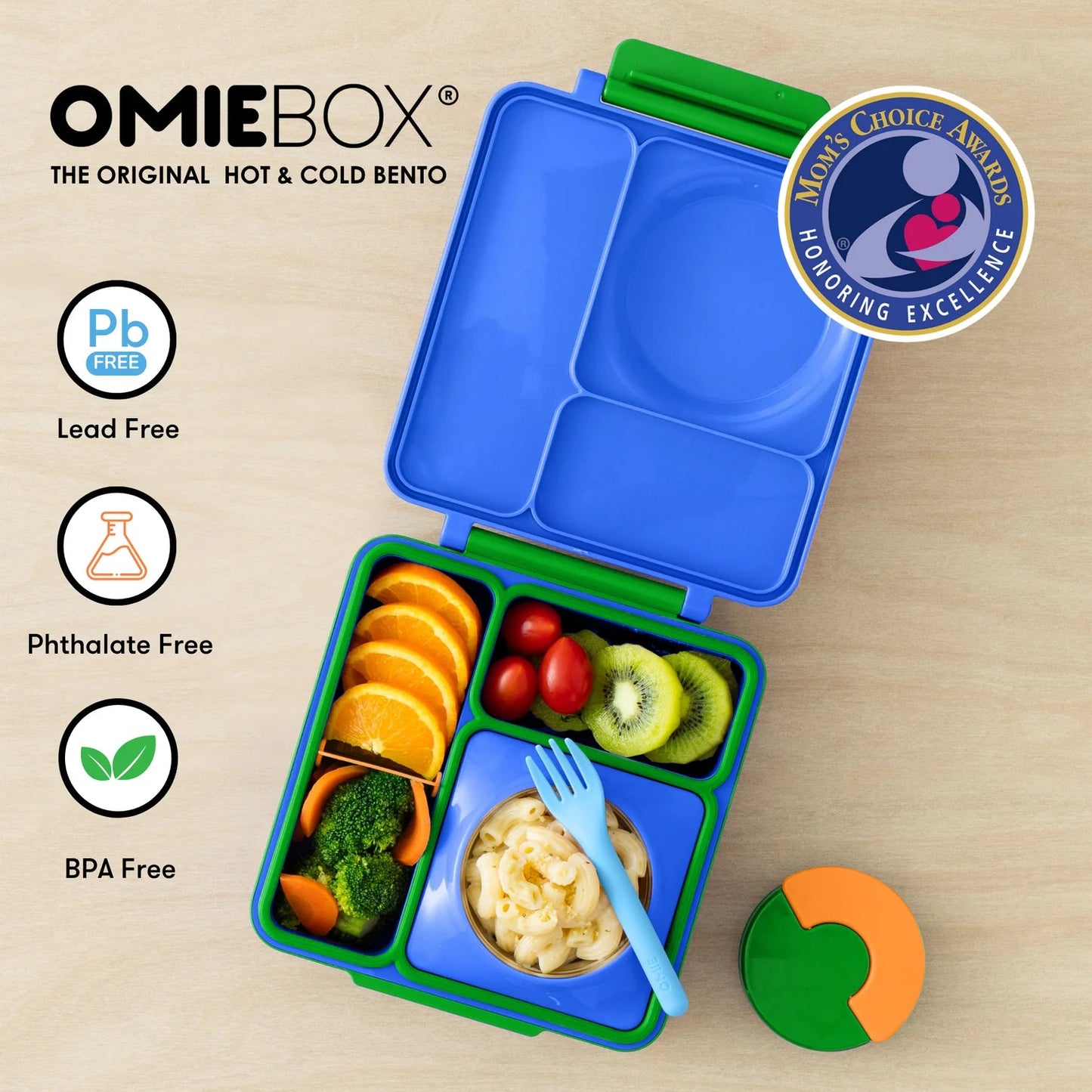 Omielife - Omielife - OmieBox Bento lunchbox met RVS thermos soepbeker - Monster - Playlaan