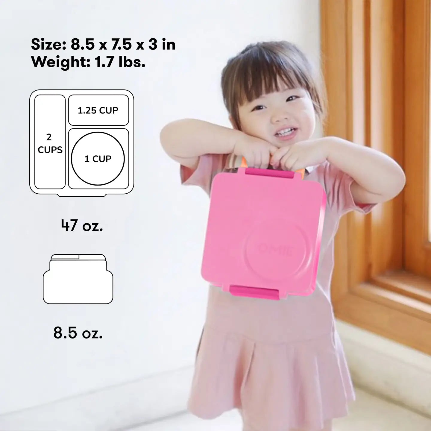Omielife - Omielife - OmieBox Bento lunchbox - Pixie Roze - Playlaan