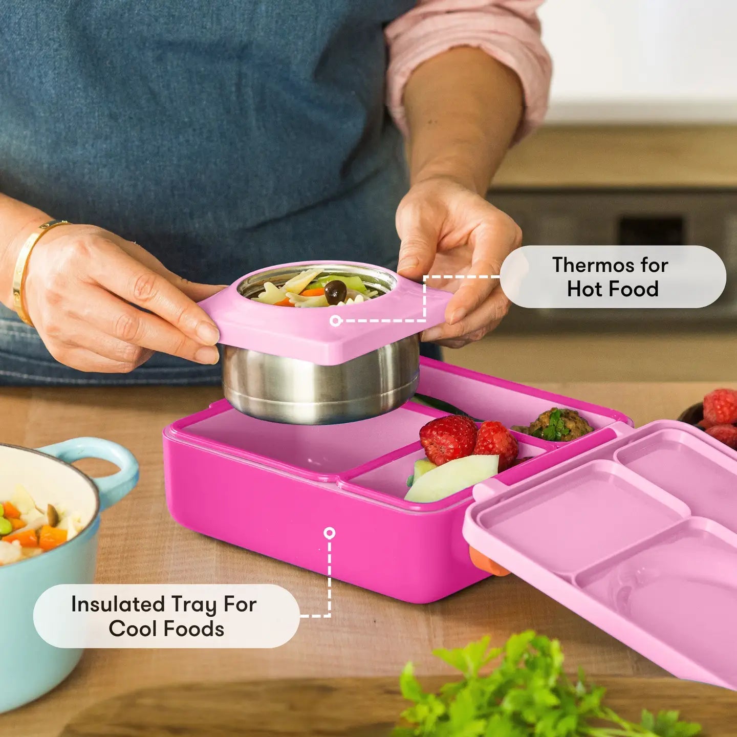 Omielife - Omielife - OmieBox Bento lunchbox - Pixie Roze - Playlaan