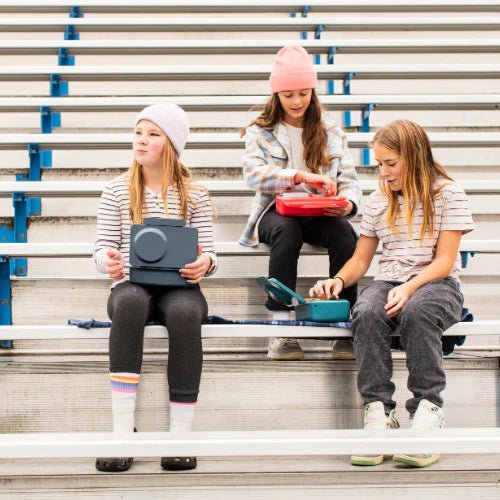 Omielife - Omielife - OmieBox UP Bento lunchbox met RVS thermos soepbeker - Grafiet - Playlaan