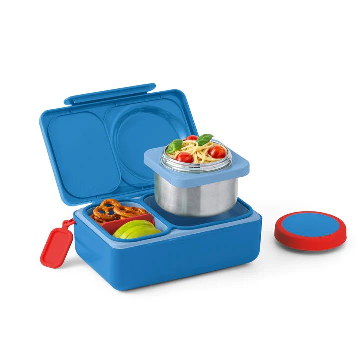 Omielife - Omielife - OmieBox UP Bento lunchbox met RVS thermos soepbeker - Kosmisch blauw - Playlaan
