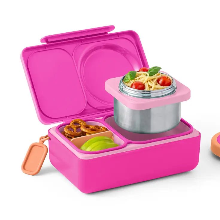 Omielife - Omielife - OmieBox UP Bento lunchbox met RVS thermos soepbeker - Pop Pink - Playlaan