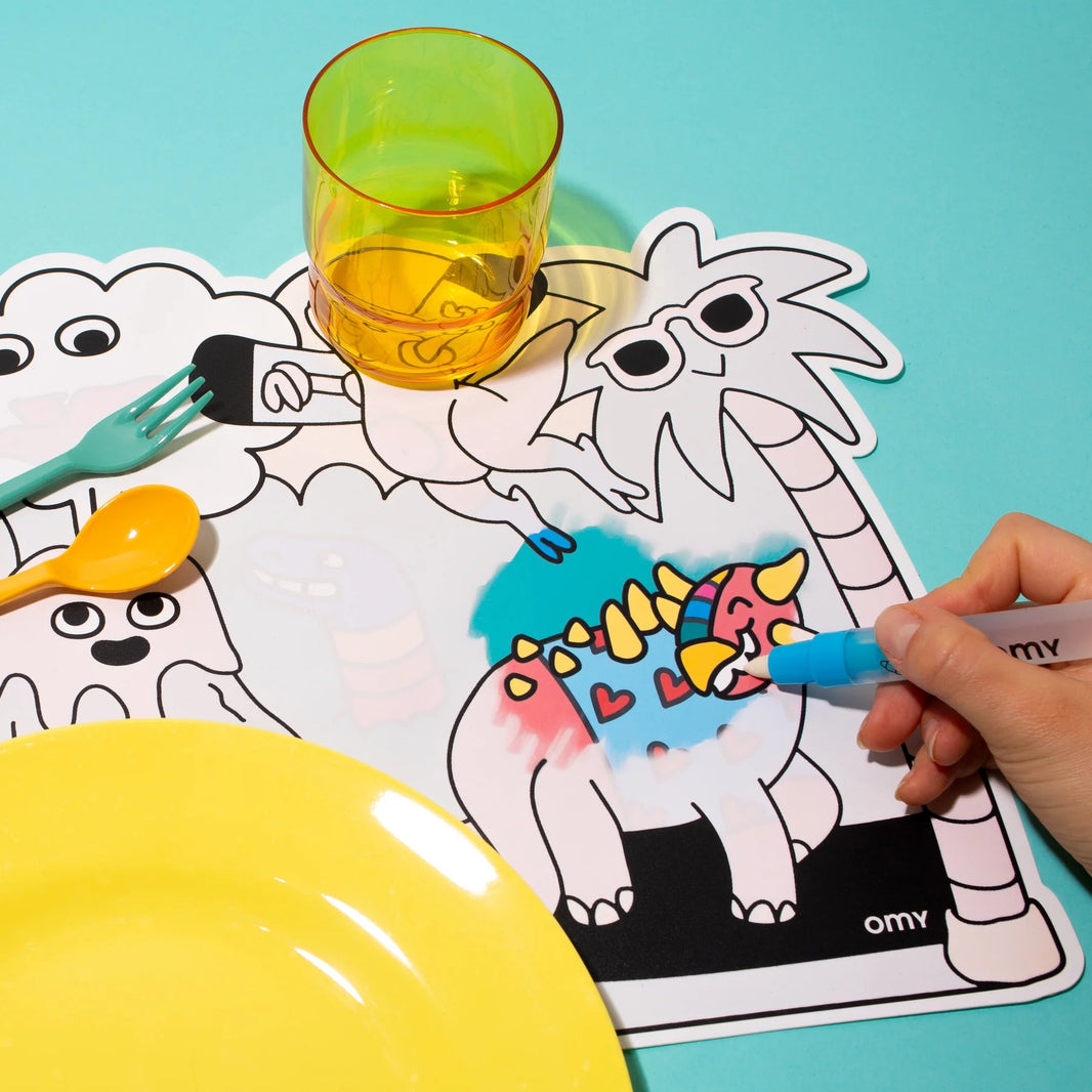 Omy - Omy - 2 magic placemats - Dinos - Playlaan