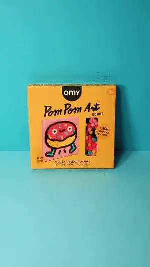 Omy - Omy - 500 pompom painting workshop - donut - Playlaan