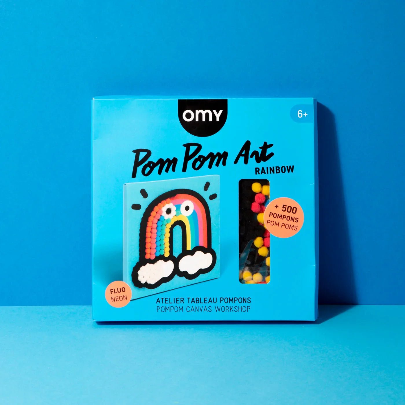 Omy - Omy - 500 pompom painting workshop - rainbow - Playlaan