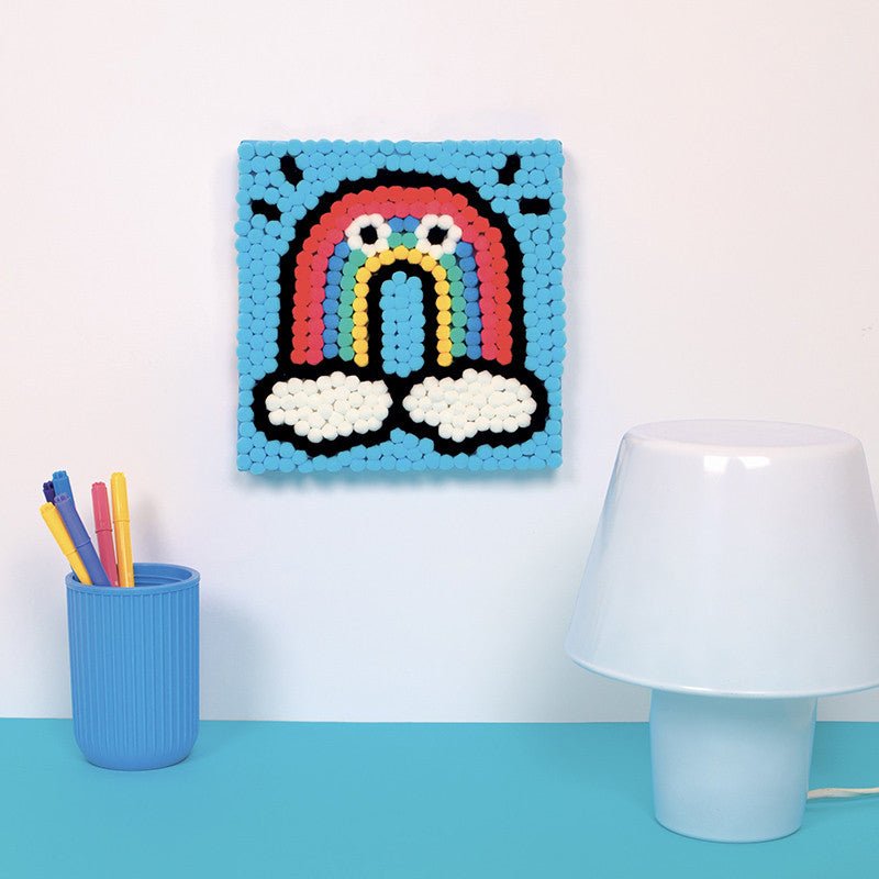 Omy - Omy - 500 pompom painting workshop - rainbow - Playlaan