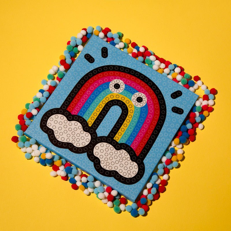 Omy - Omy - 500 pompom painting workshop - rainbow - Playlaan