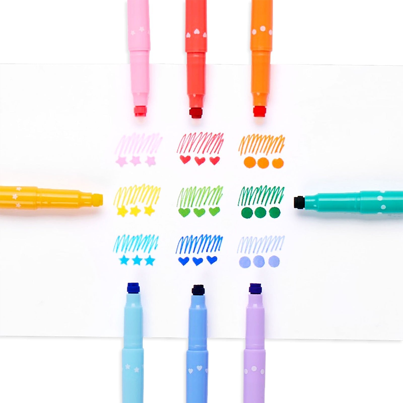 Ooly - Ooly – Confetti Stamp dubbelzijdige markers - Playlaan