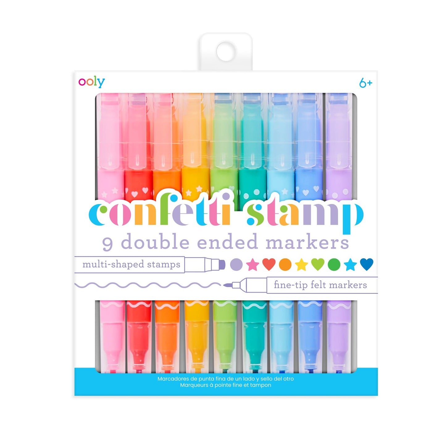 Ooly - Ooly – Confetti Stamp dubbelzijdige markers - Playlaan