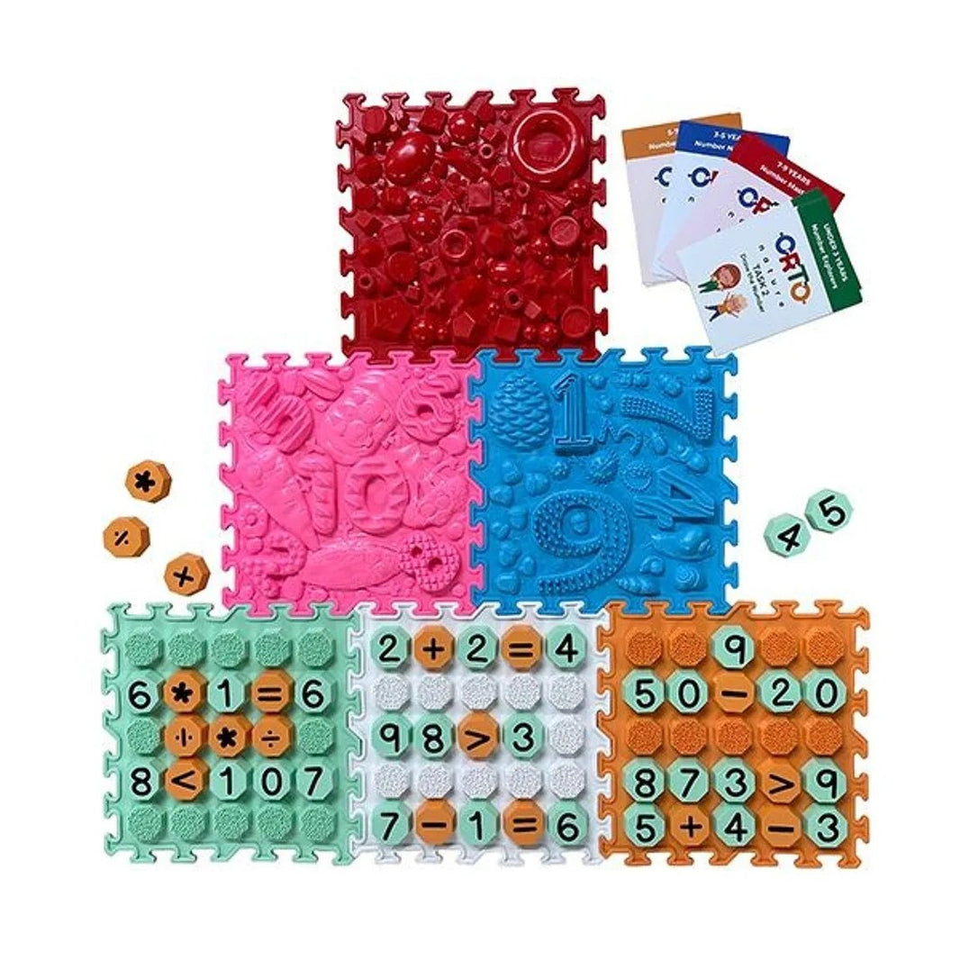 Ortonature - Ortonature - Sensorische puzzelmatten speelset rekenen - Playlaan