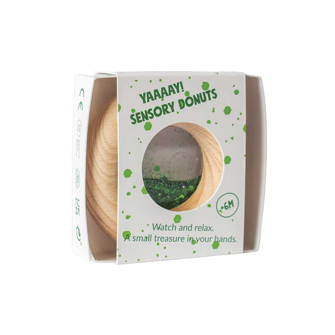 Petit Boum - Petit Boum - Sensorische Calm Donut - Groen - Playlaan