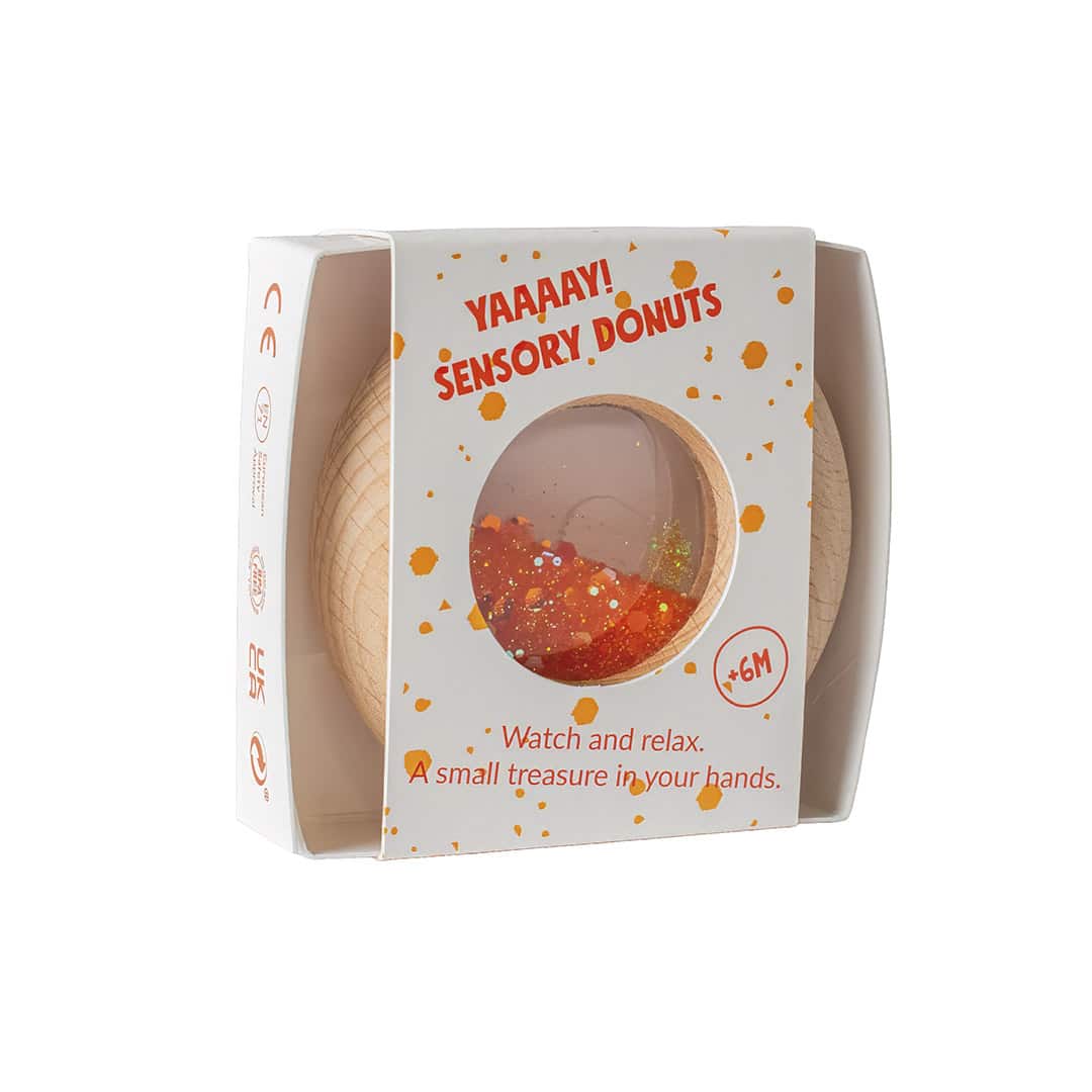 Petit Boum - Petit Boum - Sensorische Calm Donut - Oranje - Playlaan