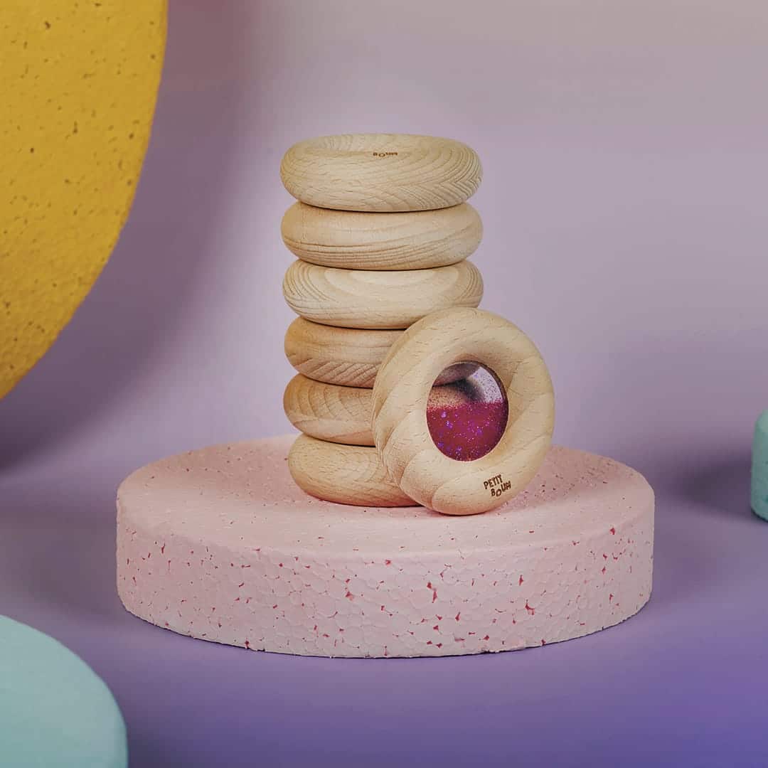 Petit Boum - Petit Boum - Sensorische Calm Donut - Rood - Playlaan