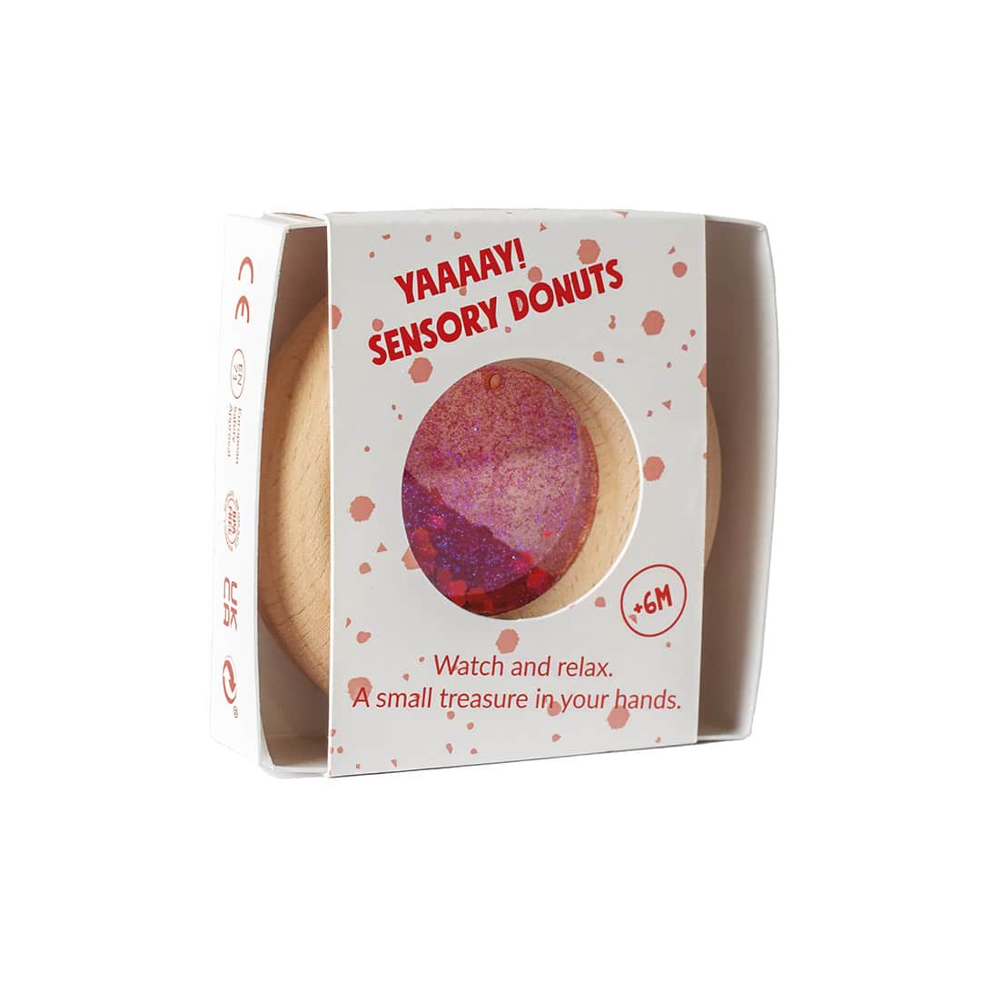 Petit Boum - Petit Boum - Sensorische Calm Donut - Rood - Playlaan