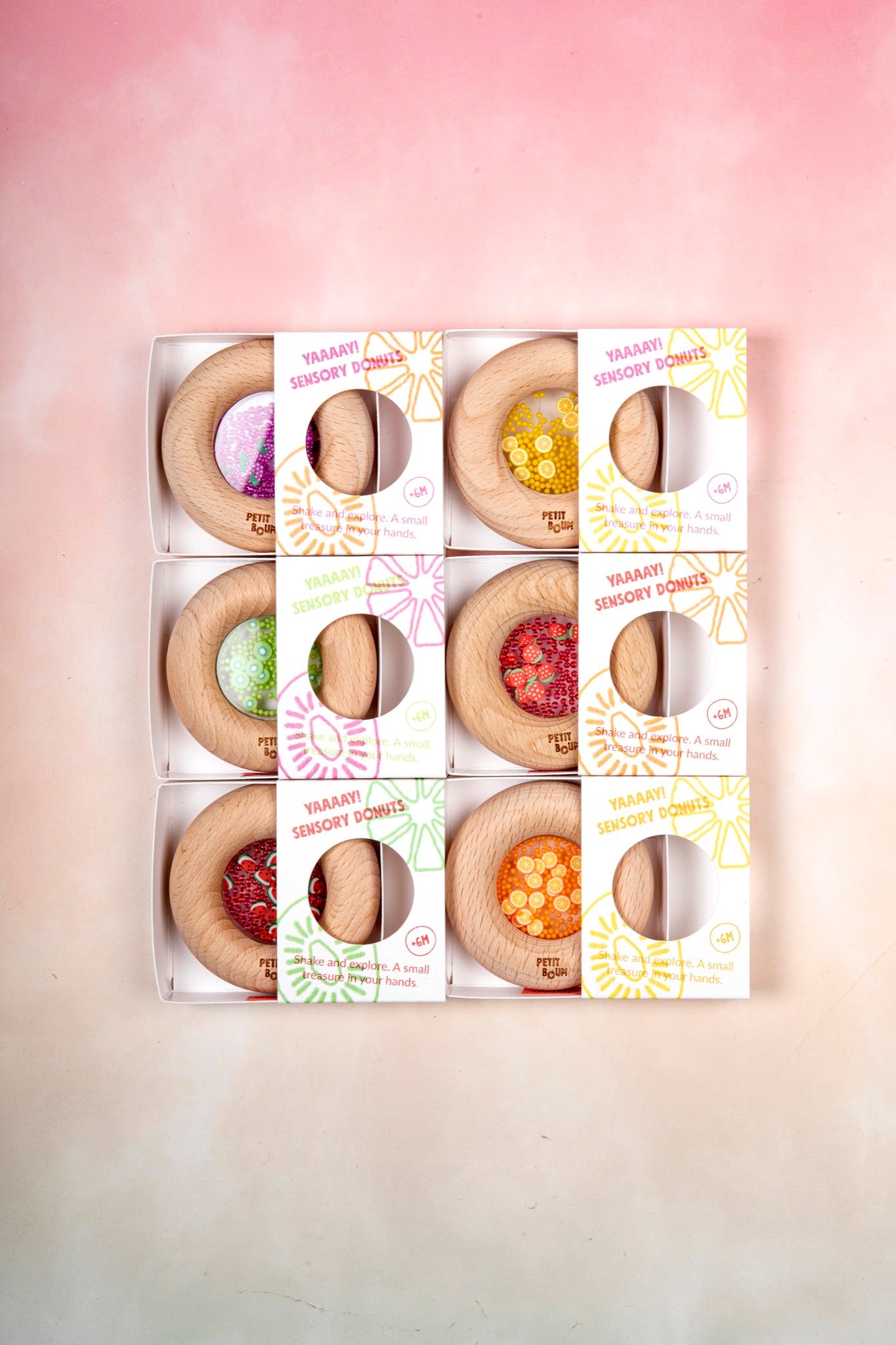 Petit Boum - Petit Boum - Sensorische Donut - Aardbei - Playlaan