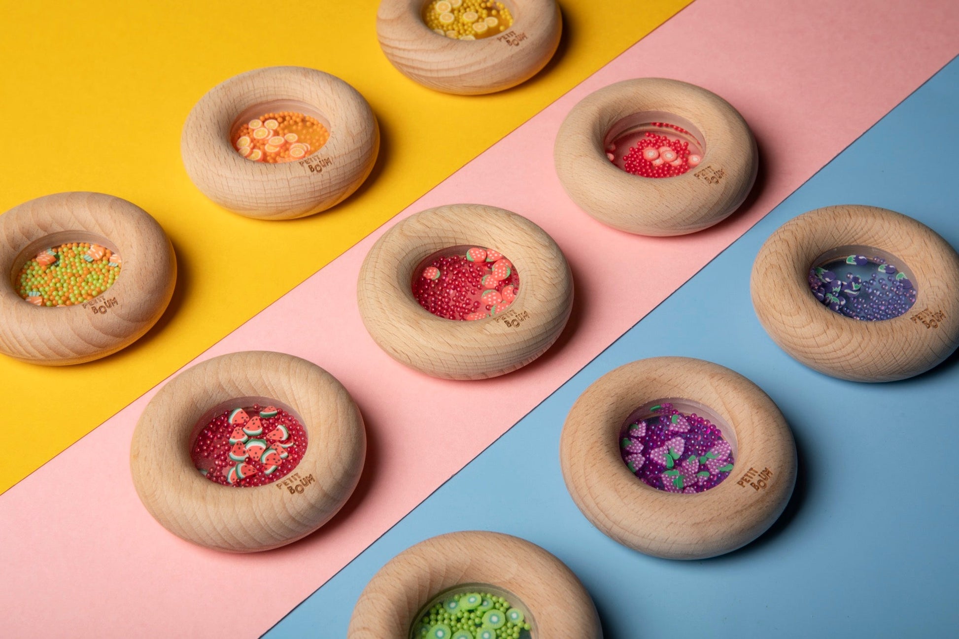 Petit Boum - Petit Boum - Sensorische Donut - Aardbei - Playlaan